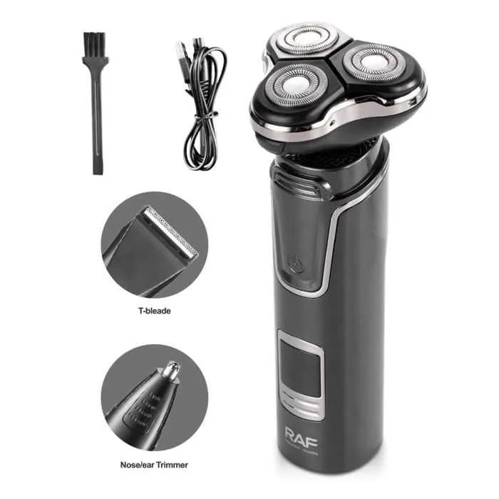 RAF 3 in 1 Rechargeable Shaver with Floating Magnetic Blade
